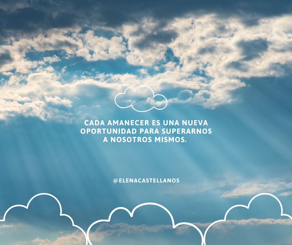 frase positiva cielo azul